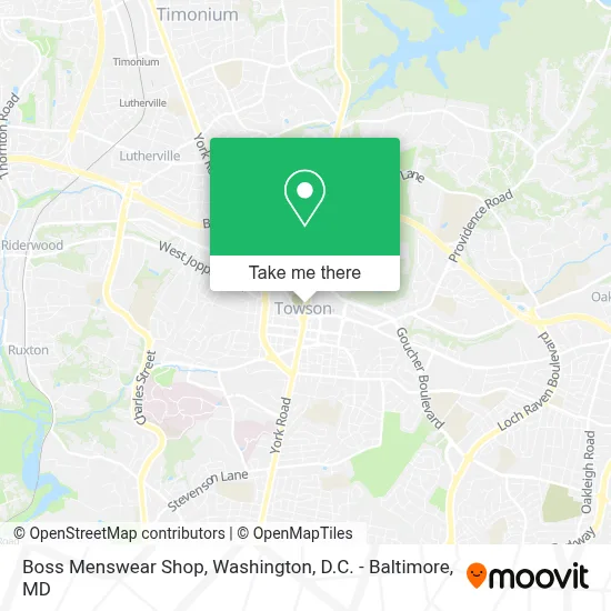 Boss Menswear Shop map