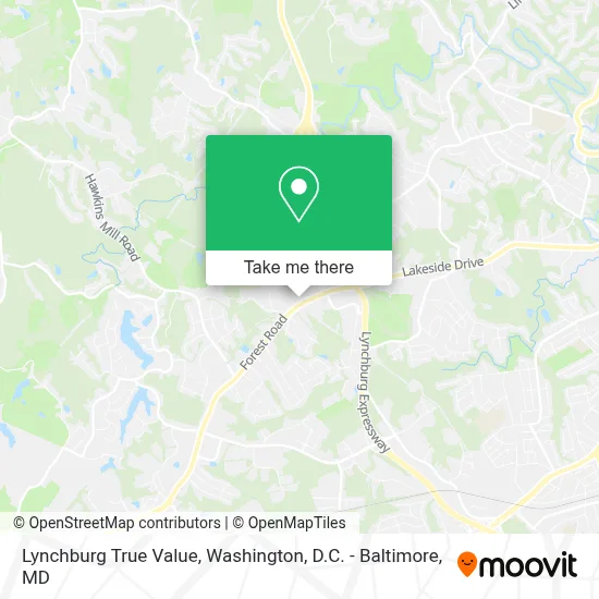 Lynchburg True Value map