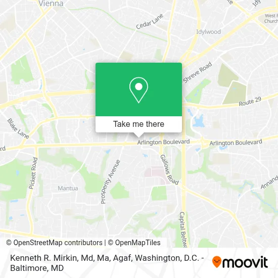 Kenneth R. Mirkin, Md, Ma, Agaf map