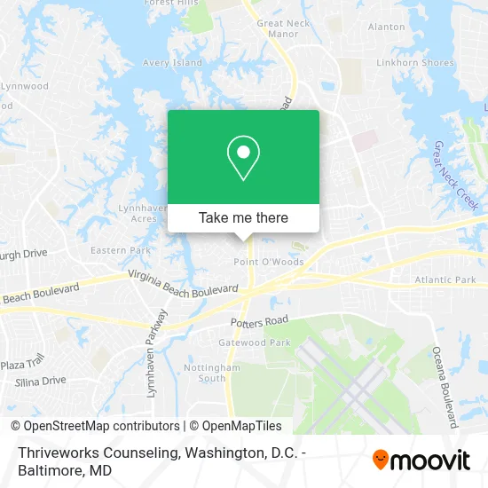 Thriveworks Counseling map