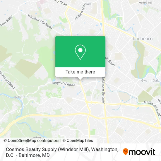 Cosmos Beauty Supply (Windsor Mill) map
