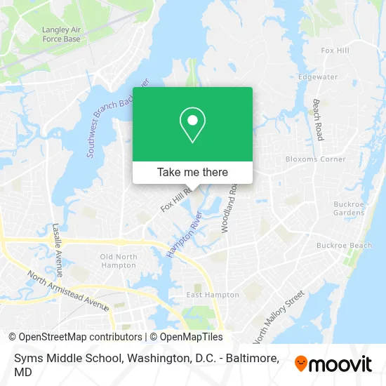 Syms Middle School map