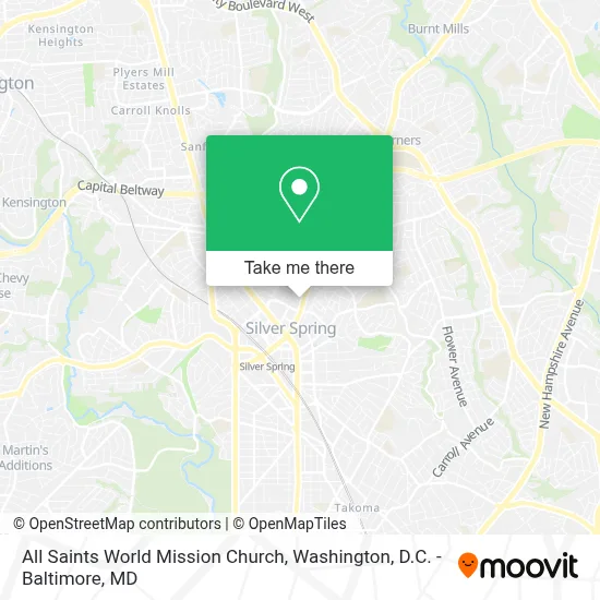 All Saints World Mission Church map