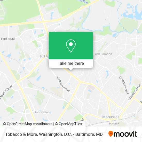 Tobacco & More map