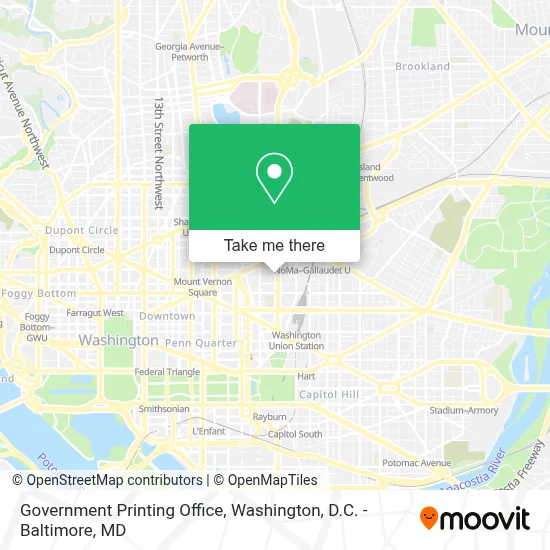 Government Printing Office map