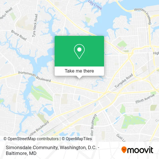Simonsdale Community map