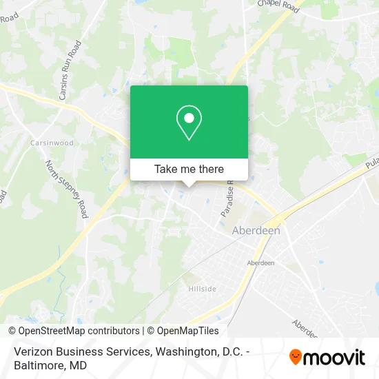 Verizon Business Services map