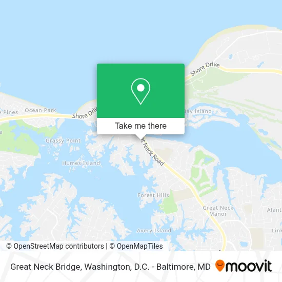 Great Neck Bridge map