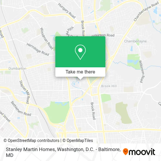 Stanley Martin Homes map