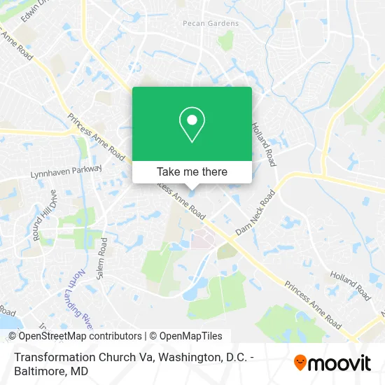 Transformation Church Va map