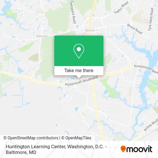 Huntington Learning Center map