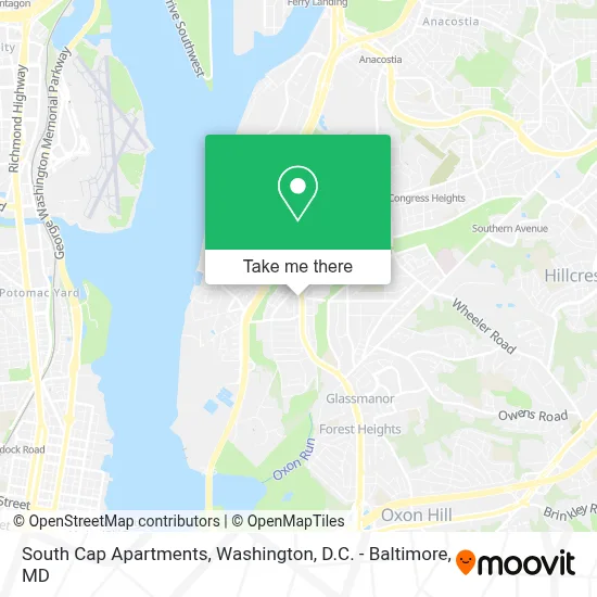 South Cap Apartments map