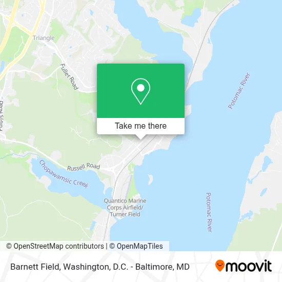 Barnett Field map