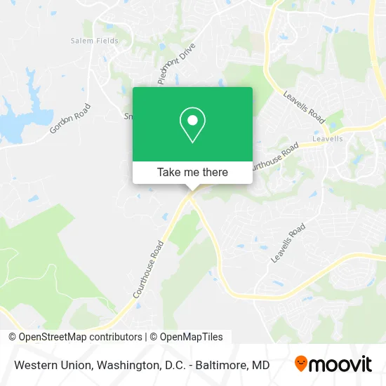 Western Union map