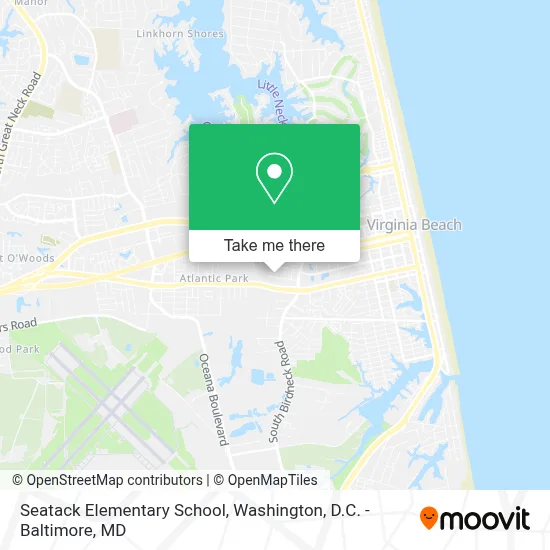 Seatack Elementary School map