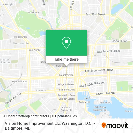 Vision Home Improvement Llc map