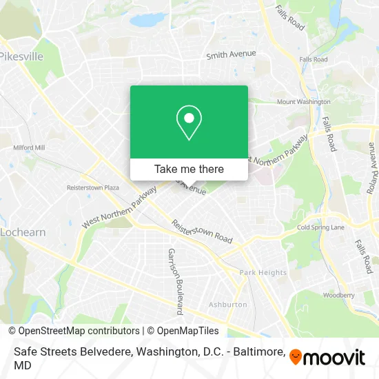 Safe Streets Belvedere map