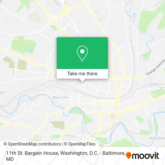 11th St. Bargain House map