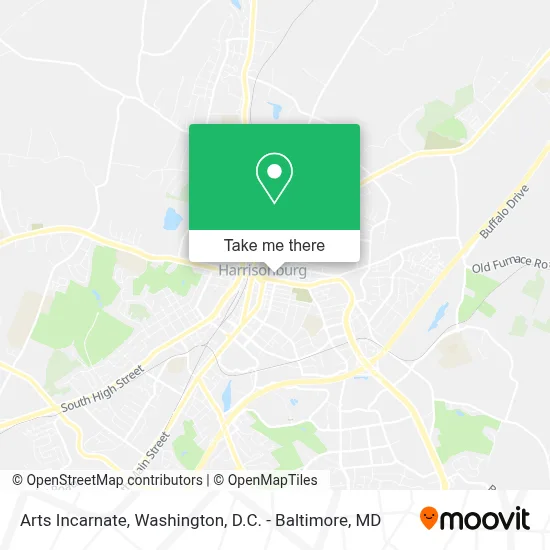 Arts Incarnate map