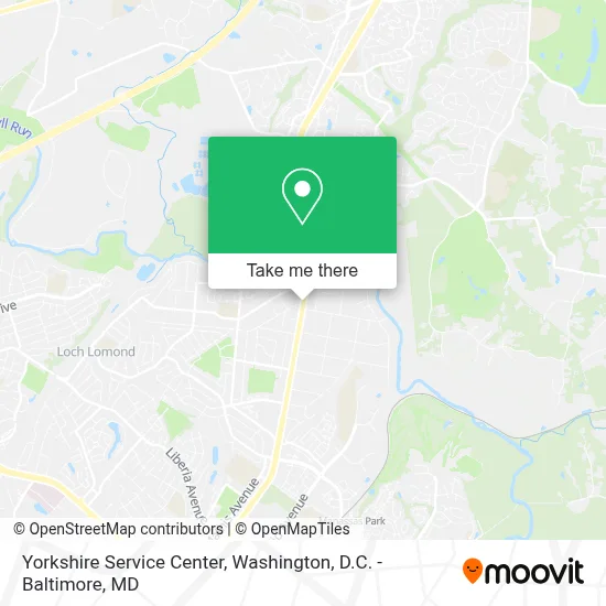 Yorkshire Service Center map