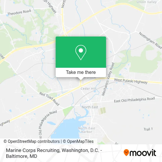 Marine Corps Recruiting map