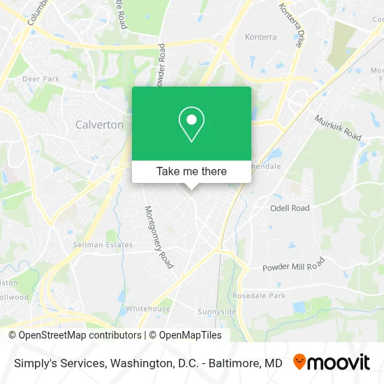 Simply's Services map