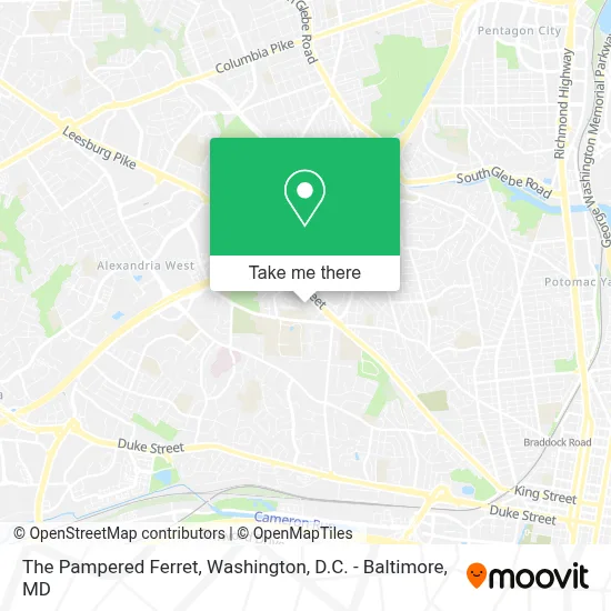 The Pampered Ferret map