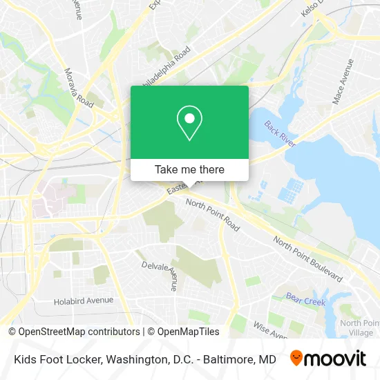 Kids Foot Locker map