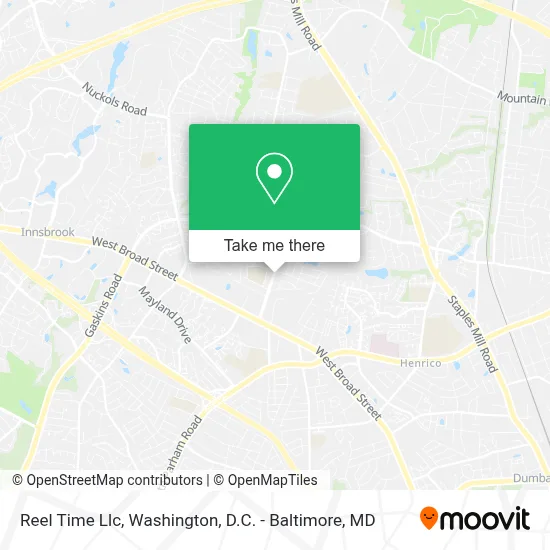 Reel Time Llc map