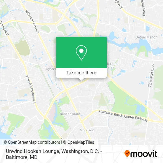 Unwind Hookah Lounge map