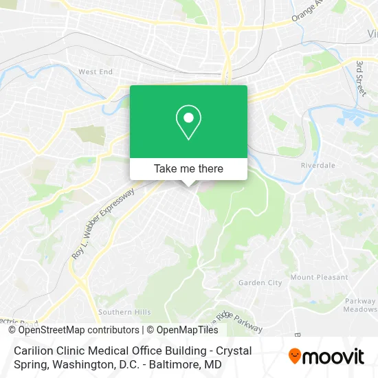 Carilion Clinic Medical Office Building - Crystal Spring map