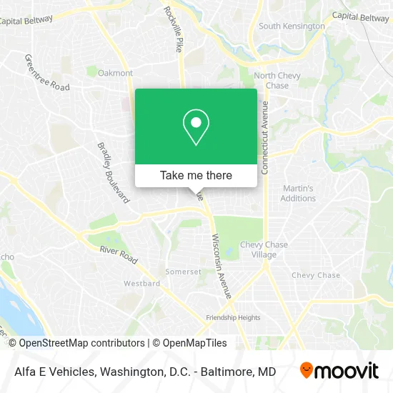 Alfa E Vehicles map