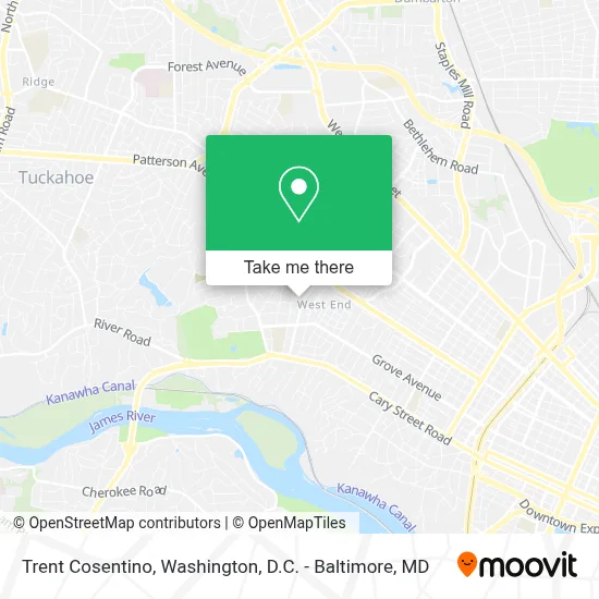 Trent Cosentino map