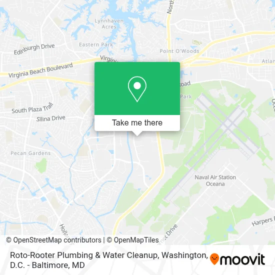 Roto-Rooter Plumbing & Water Cleanup map