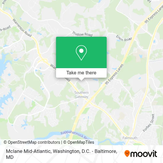 Mclane Mid-Atlantic map