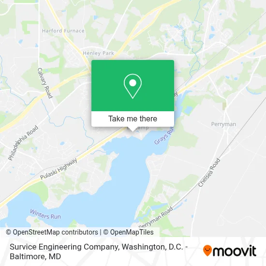 Survice Engineering Company map