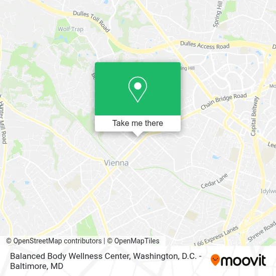 Balanced Body Wellness Center map