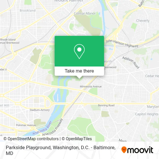 Parkside Playground map
