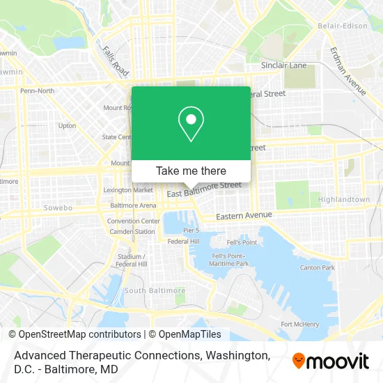 Advanced Therapeutic Connections map