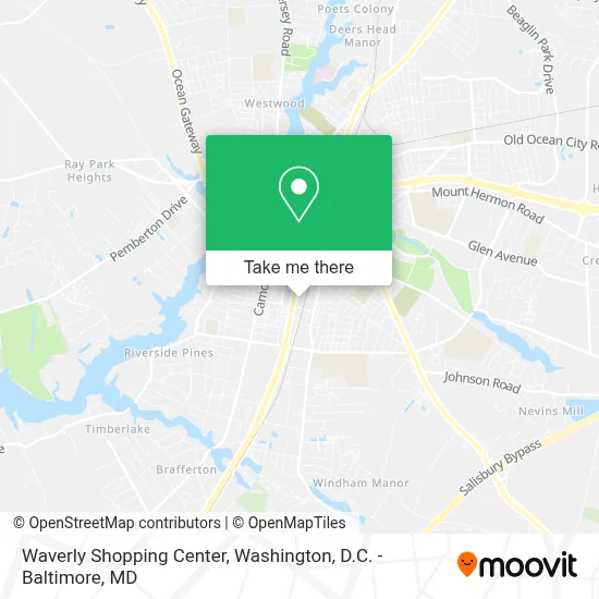 Waverly Shopping Center map