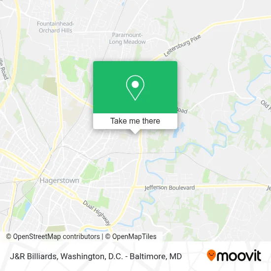 J&R Billiards map