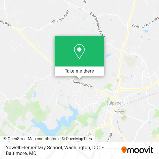 Yowell Elementary School map