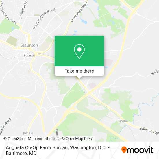 Augusta Co-Op Farm Bureau map