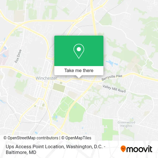 Ups Access Point Location map