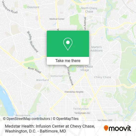Medstar Health: Infusion Center at Chevy Chase map
