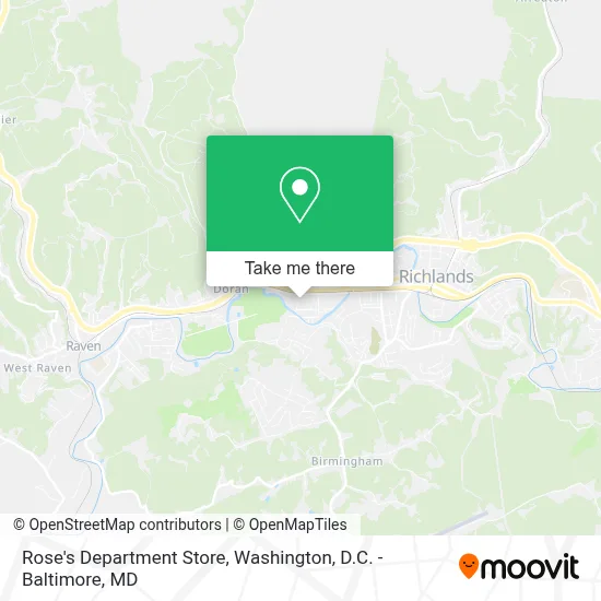 Rose's Department Store map
