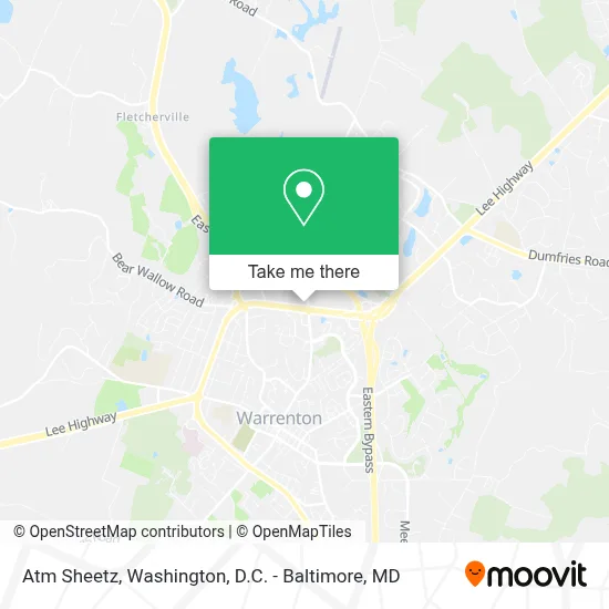 Atm Sheetz map