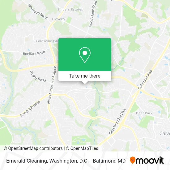 Emerald Cleaning map