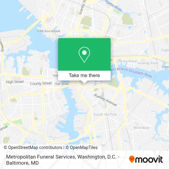 Metropolitan Funeral Services map