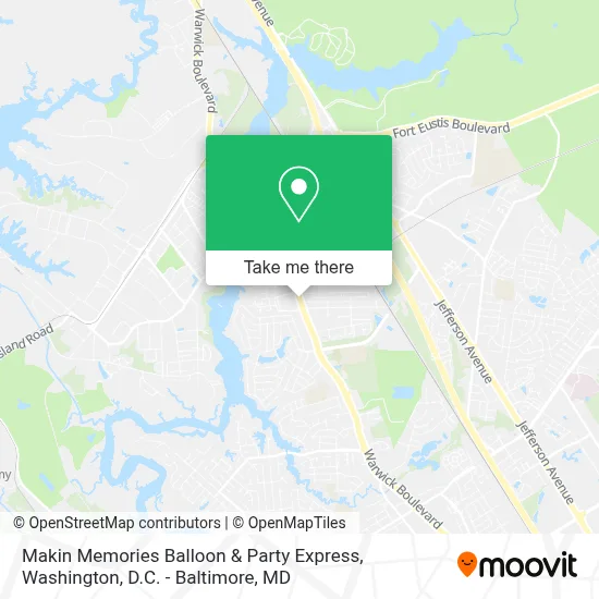 Makin Memories Balloon & Party Express map